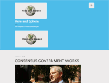 Tablet Screenshot of hereandsphere.com